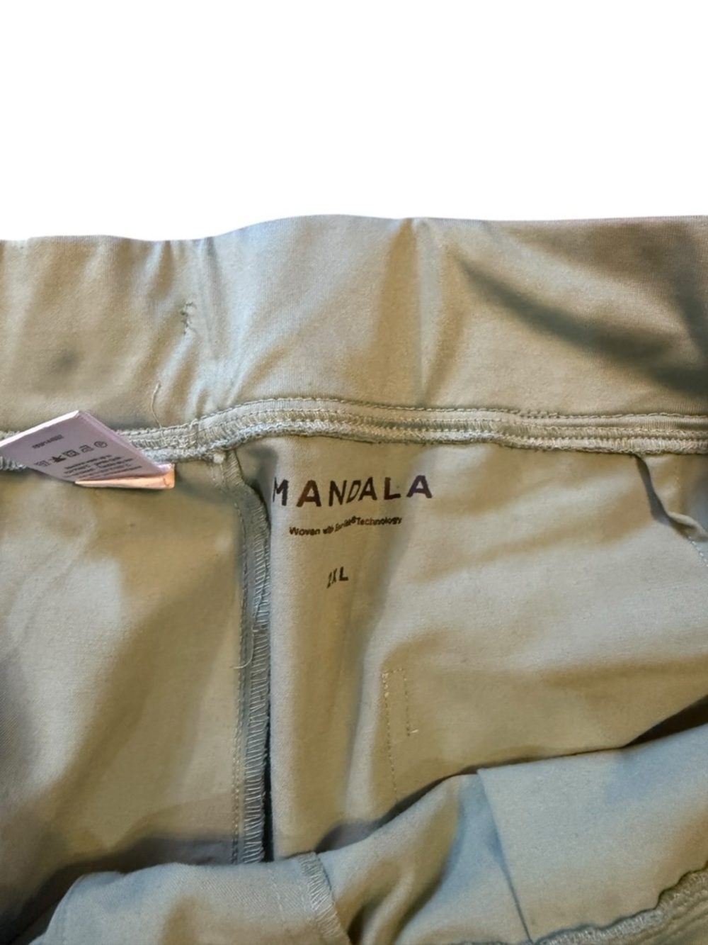 Mandala  Casual Drawstring Joggers scrubs - Light green - Picture 2 of 3